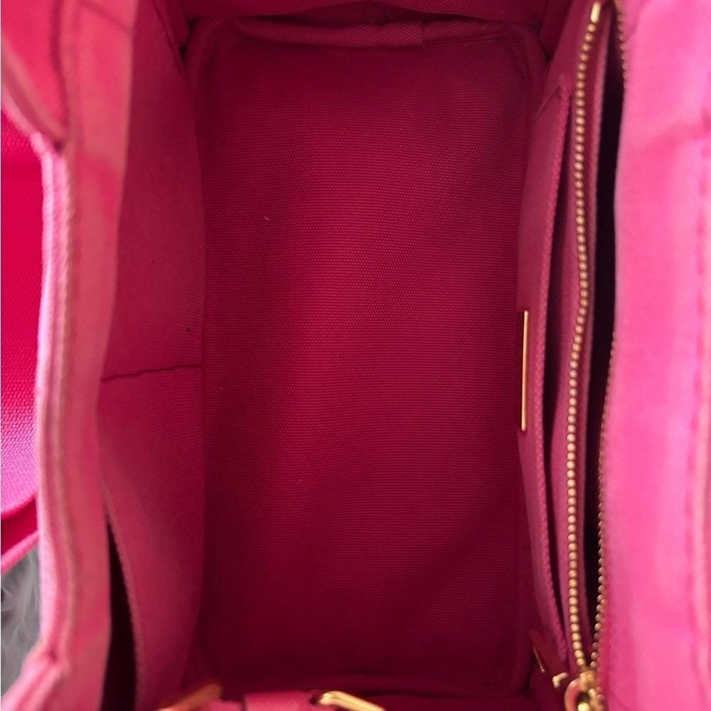 Prada Canapa pink 2 ways bag - Authentic - Picture 8 of 14